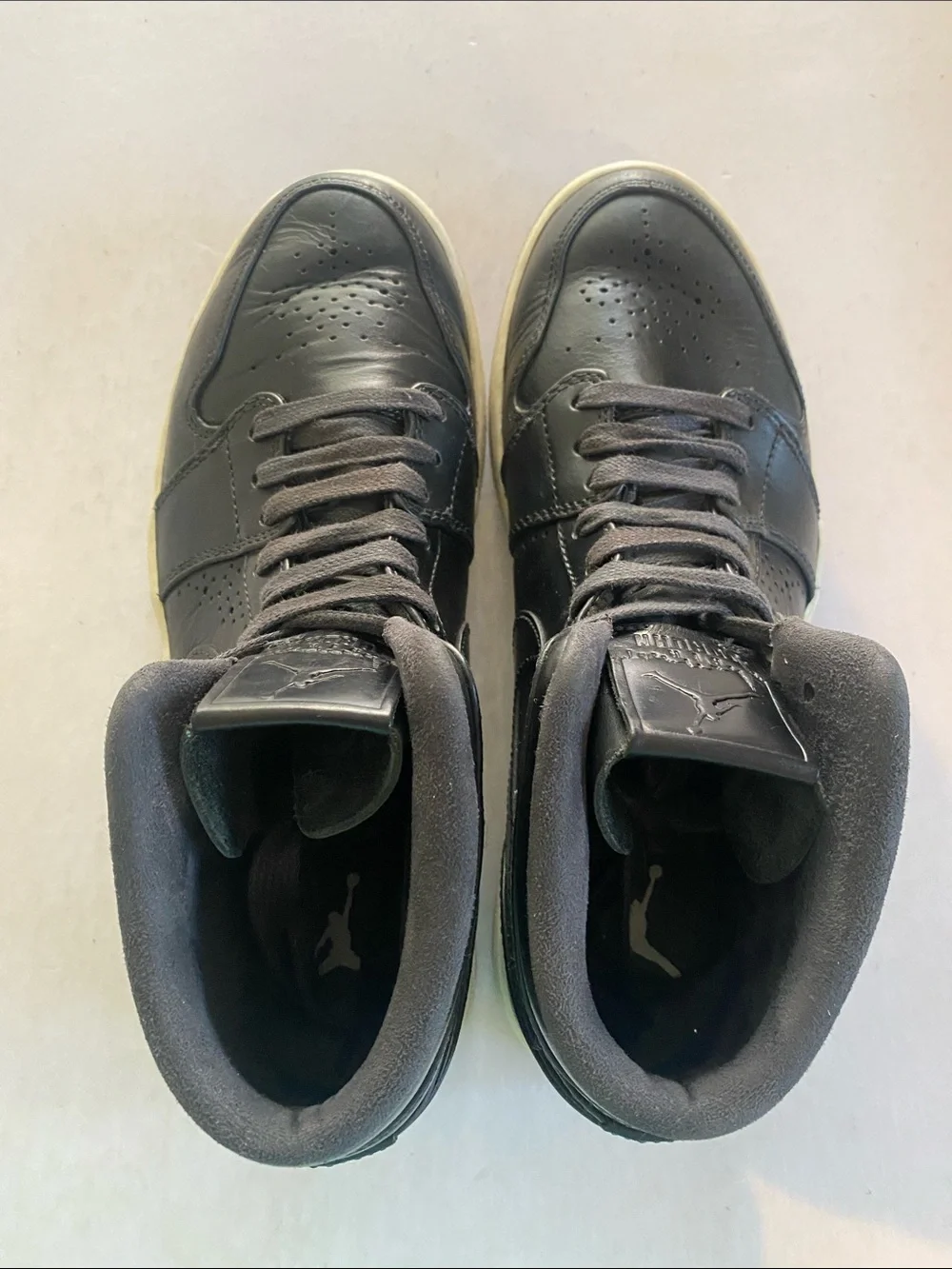 Nike Air Jordan 1 Mid Nouveau Black Ice 2014 Men’s 9.5 629151-003
